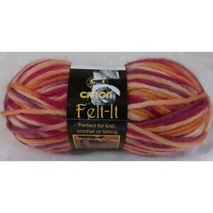 Caron Felt-It Wool Yarn Neon 93 Yards Knitting Crocheting Felting Craft Projects